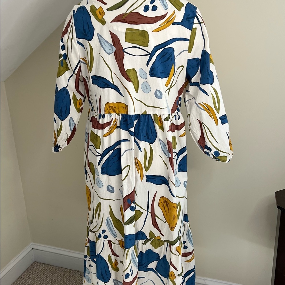 Rachel Zoe Multicolor Floral Maxi Dress European Summer Beach Resort Cruise XL - Picture 4 of 10